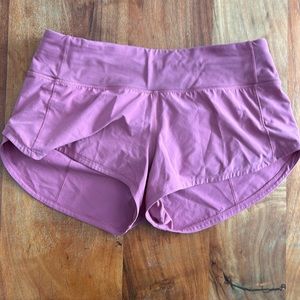 Lululemon speed up low rise lined shorts 2.5inch